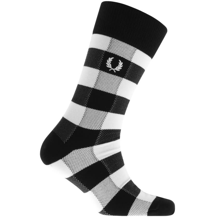 Alternative Image for ProductFred Perry Tonal Check Socks Black1